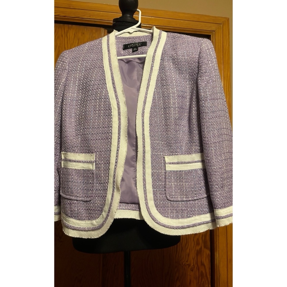 Purple Tweed Blazer